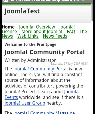 Mobile Joomla Android