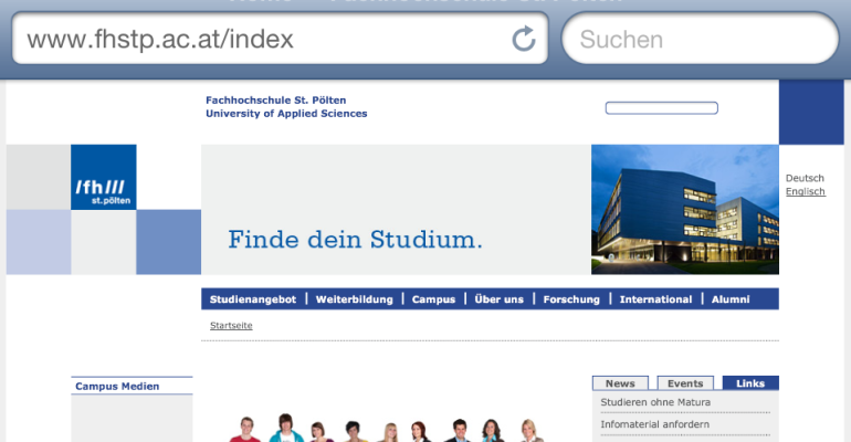 Fullscreen-Button im Landscape-Modus