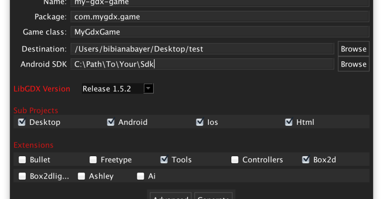 libgdx-create dialog