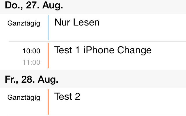 iPhone Kalender