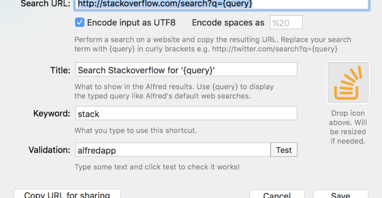 Custom Search Configuration