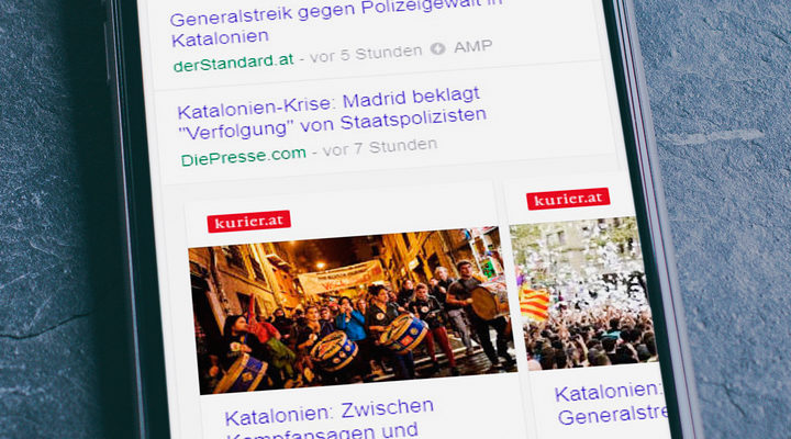 Google AMP - Suchergebnis