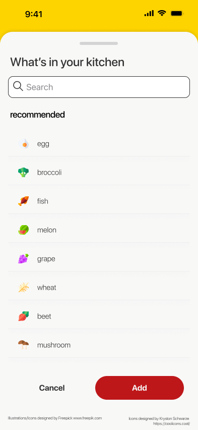 figma prototype filterpage whats in your kitchen page.